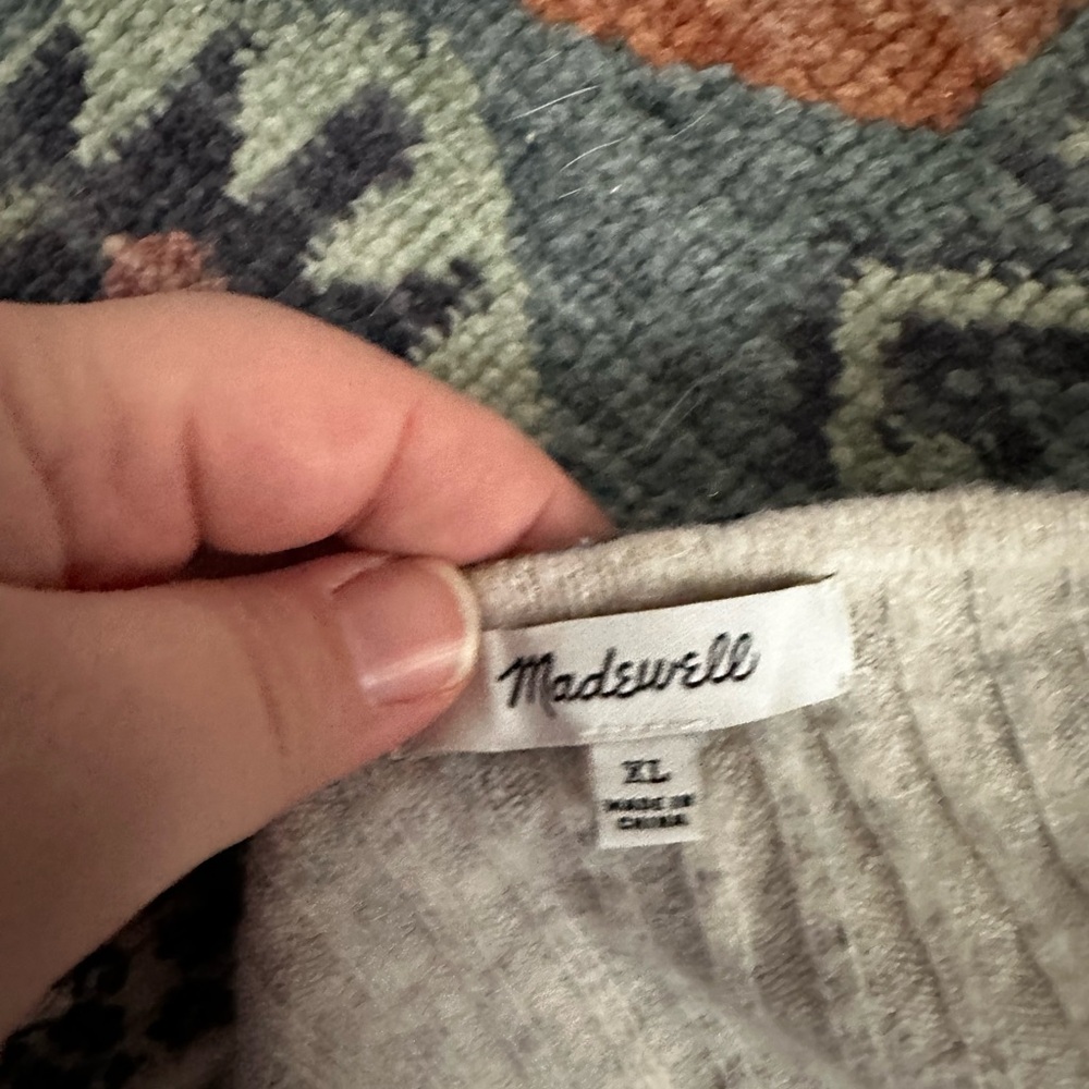 Madewell Cozy Knit Sweater in Cream - Picture 2 of 2